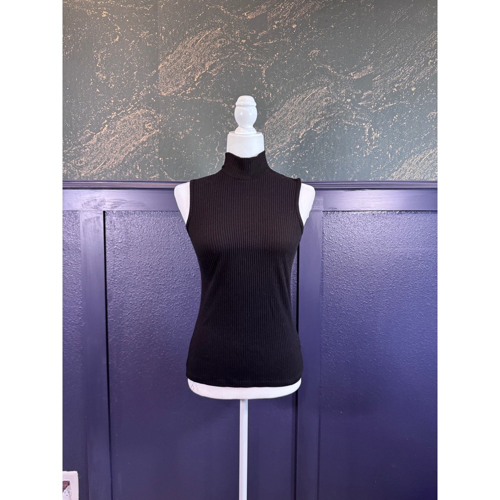 Rachel Zoe Mock Neck Top Black